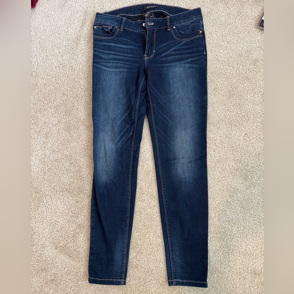 White House Black Market Dark Blue Skinny Jeans